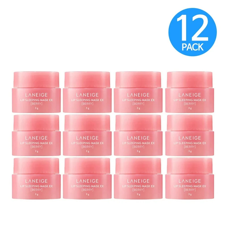 Laneige Lip Sleeping Mask EX Berry Mini 3g (12-Pack) Mini Size | Walmart (US)