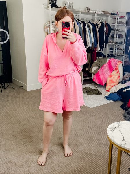 Please ignore the mess but I’ve been living in this old navy set while everyone has been sick. So comfy! And on sale. I got it in blue too!

Size large in shorts and medium in top. Loungewear set. 

#LTKfindsunder50 #LTKSeasonal #LTKsalealert