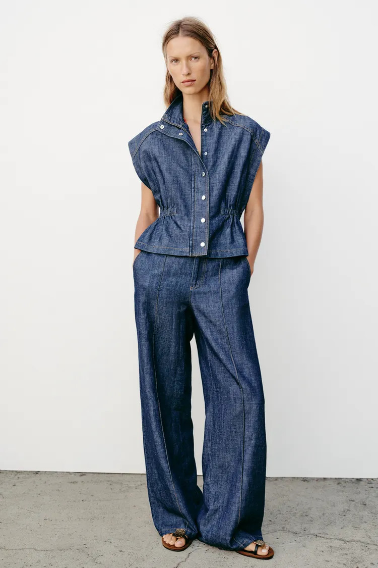LINEN BARREL PANTS | Zara US