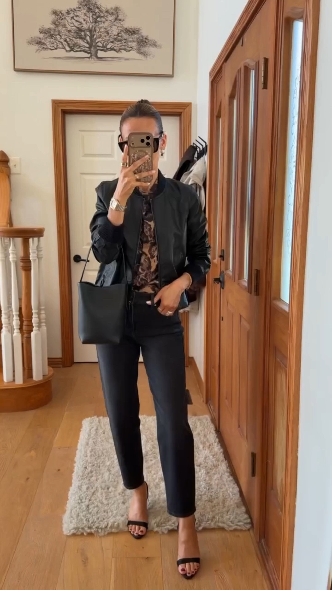 Dressing up the cutest little bomber with this silk animal print button down, so pretty to wear for casual days at the office with plans after

#LTKWorkwear #LTKSeasonal