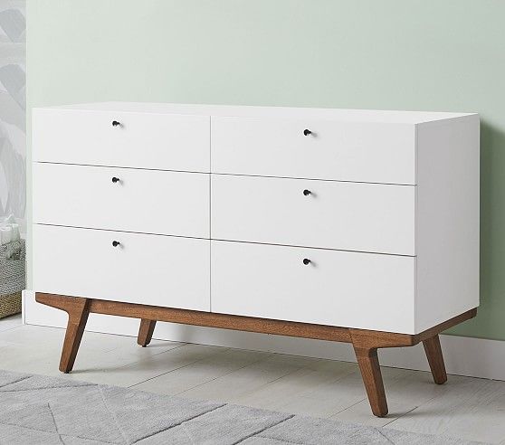 west elm x pbk Modern 6-Drawer Dresser | Pottery Barn Kids