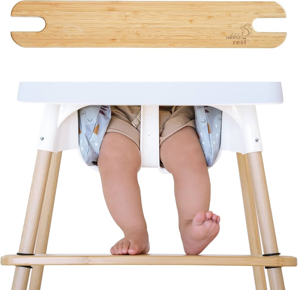 Nibble and Rest Woodsi Footsi Highchair Footrest for IKEA Antilop, Height Adjustable, Made from B... | Amazon (US)