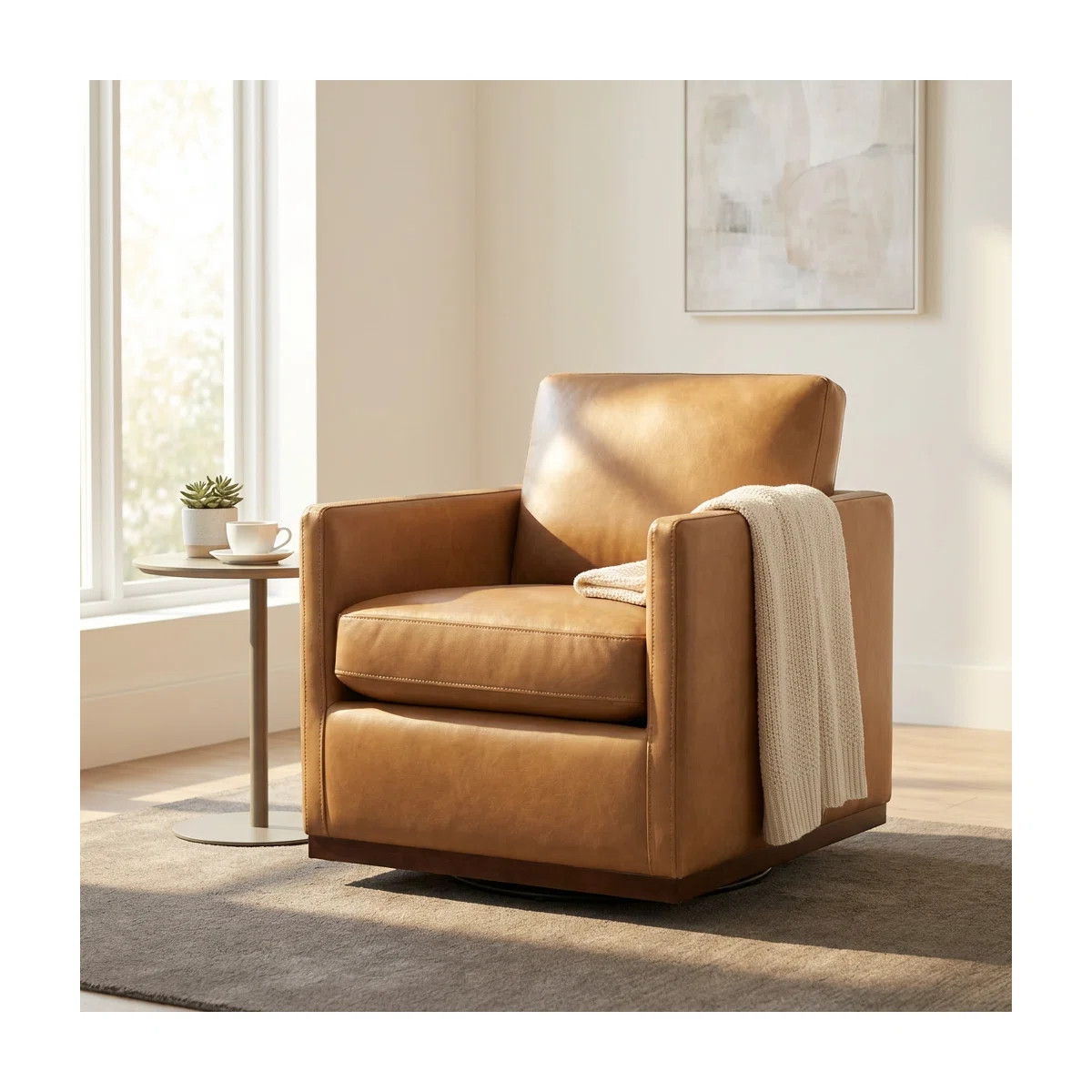 Assiatou Wide Swivel Arm Chair | Wayfair North America