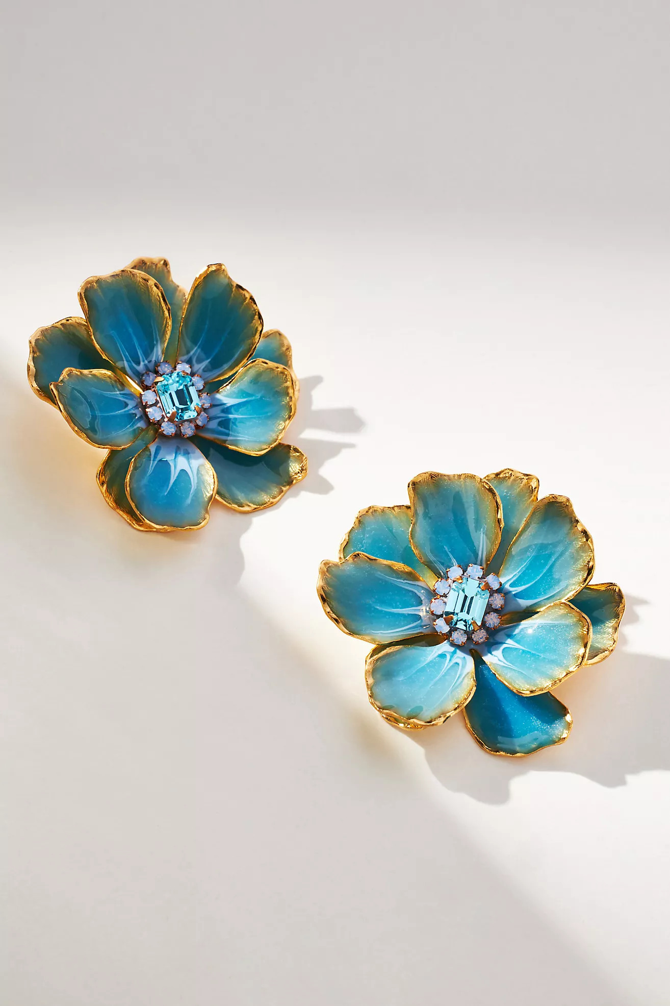 The Pink Reef Hand-Painted Earrings | Anthropologie (US)