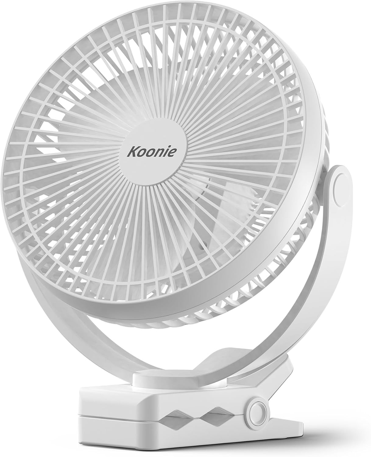 Koonie Portable Clip on Fan, 8-Inch 10000mAh USB Rechargeable Battery Operated, 4 Speeds, Strong ... | Amazon (US)