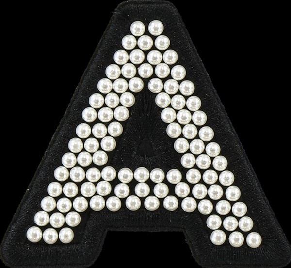 Noir Pearl Letter Patches | Stoney Clover Lane