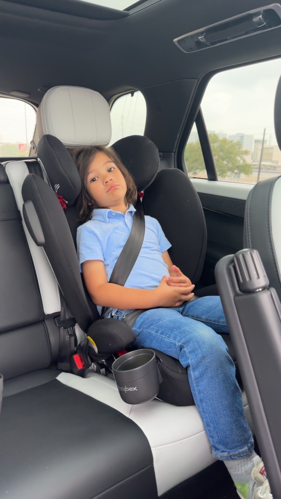 Riding in style, safely strapped. 

LTKAroundTheWorld #LTKtravel #LTKkids