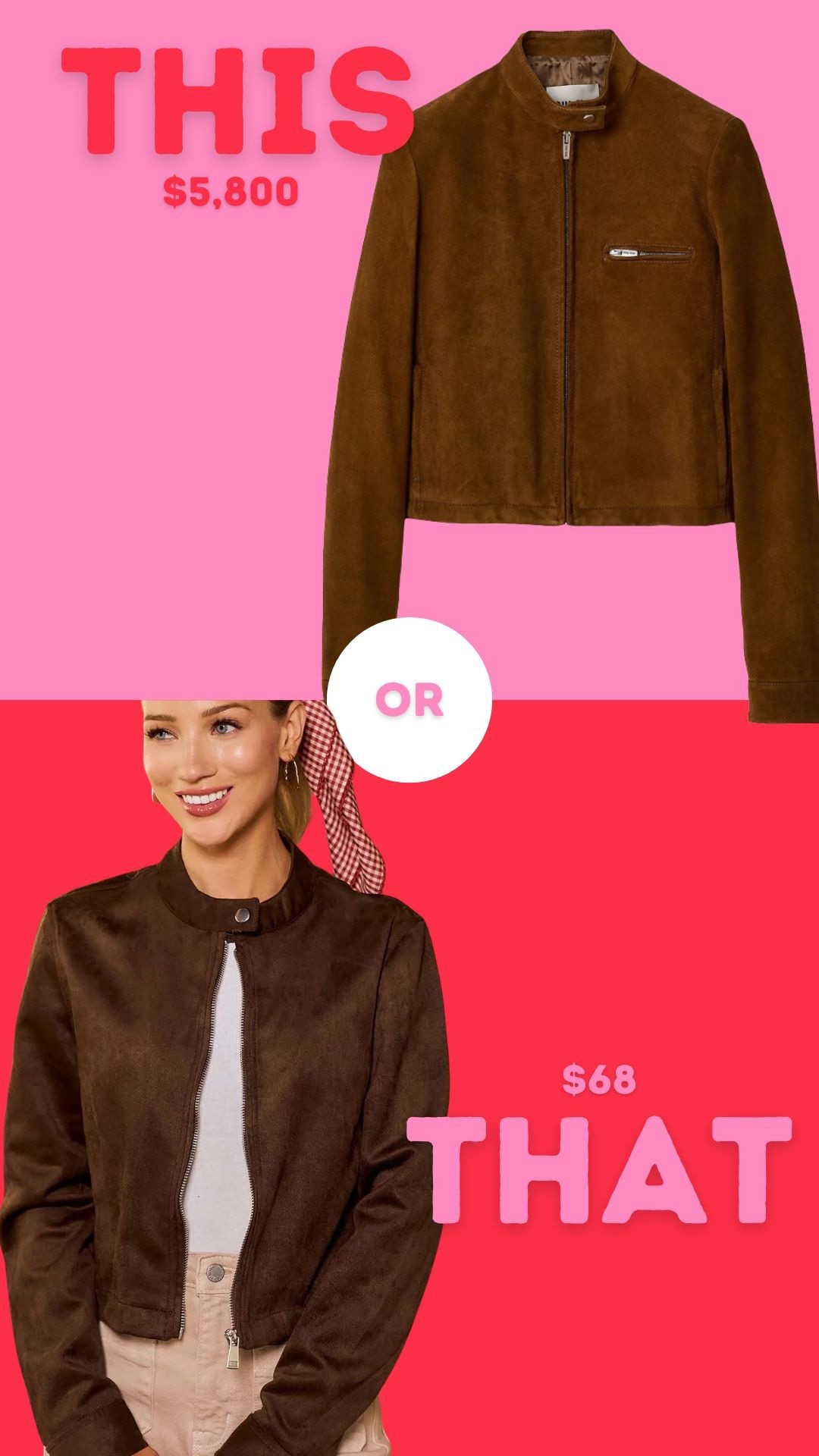 this or that brown suede jacket … 

#LTKFindsUnder100 #LTKStyleTip