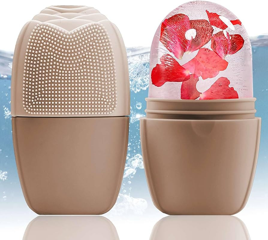 XHJRI Ice Face Roller Massager,Ice Cube Roller for Face, Eyes and Neck Naturally Conditioning and... | Amazon (US)