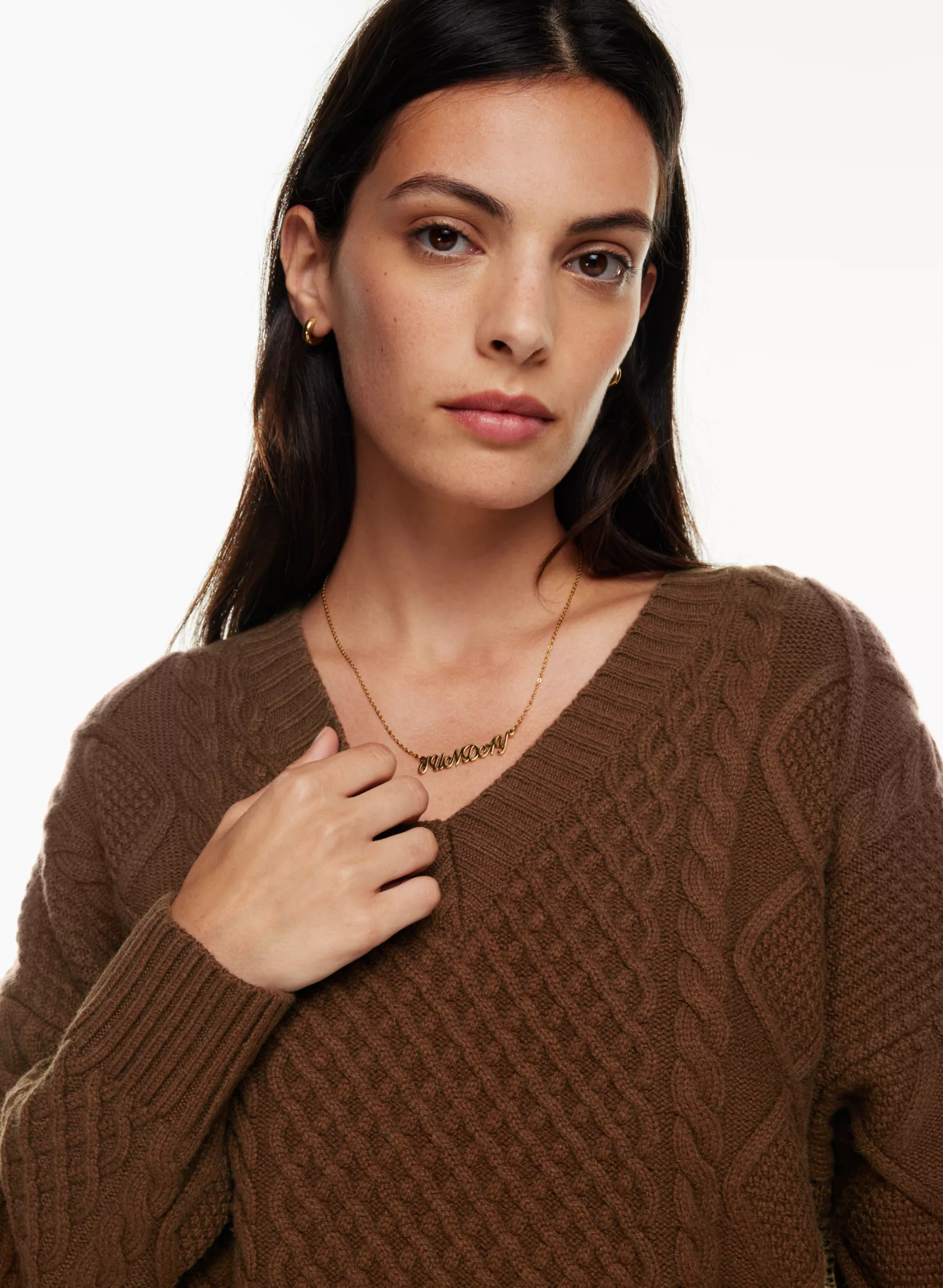 PEGGY V-NECK SWEATER | Aritzia