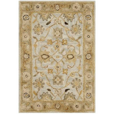 Antiquity AT856 Hand Tufted Accent Rug - Light Blue/Sage - 2'x3' - Safavieh. | Target