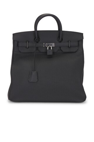 Hermes Togo Haut A Courroies Birkin 40 Handbag in Black | FWRD 