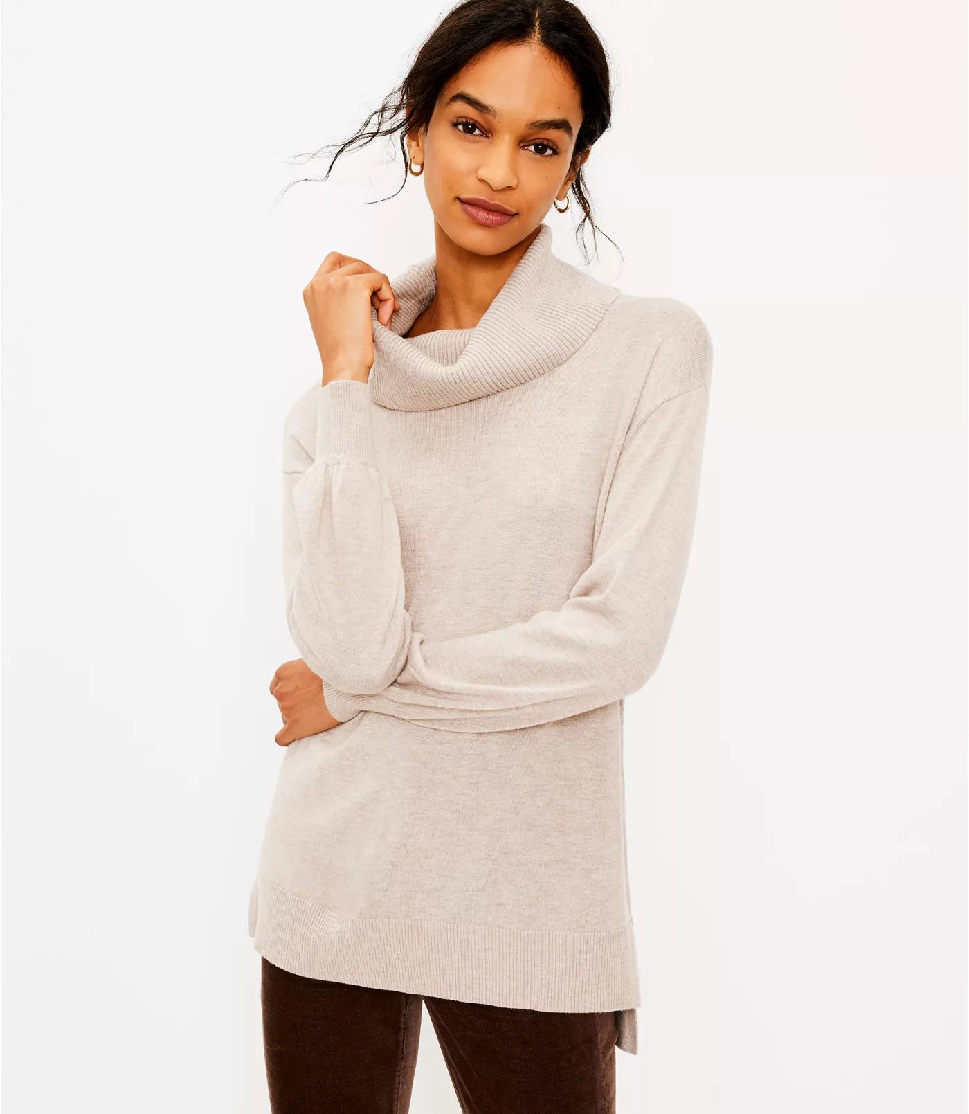 Cowl Tunic Sweater | LOFT