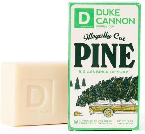 Duke Cannon Supply Co. Big Ass Brick of Soap Bar for Men Holiday Edition Illegally Cut Pine (Fresh S | Amazon (US)