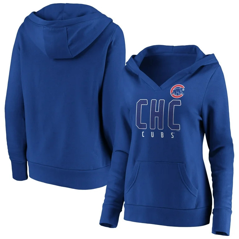 Women's Fanatics Branded Royal Chicago Cubs Scoreboard V-Neck Pullover Hoodie - Walmart.com | Walmart (US)