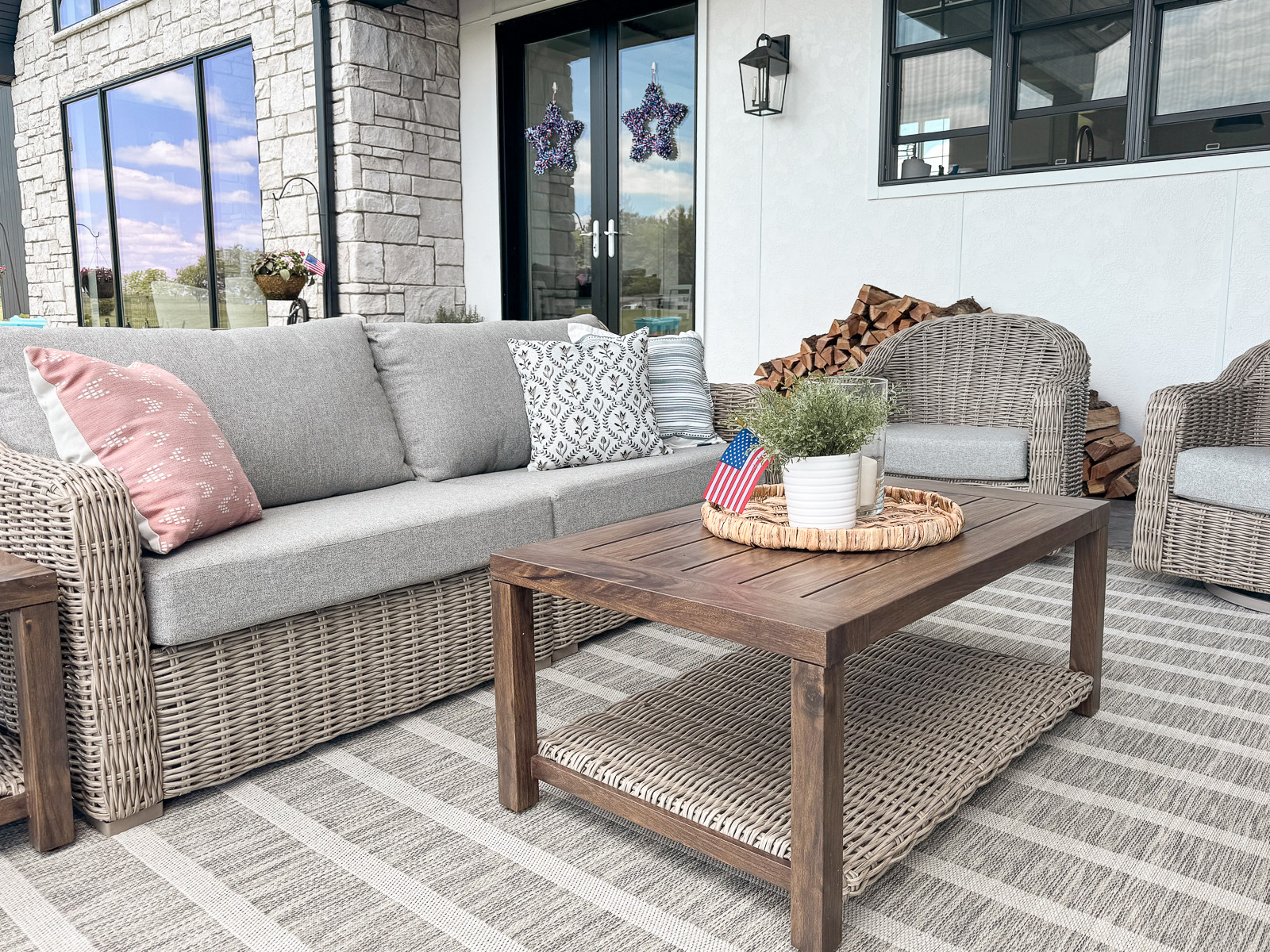 This woven tray is the easiest way to style any surface - coffee table, nightstand, or even a bathroom counter. I love using it to anchor candles and greenery. The texture works for every season, and it instantly makes any space feel intentional. 

 #LTKSummerEdit #LTKSeasonal #LTKHome