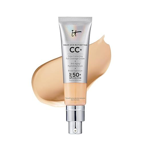 IT Cosmetics Your Skin But Better CC+ Cream Travel Size - Color Correcting Cream, Full-Coverage F... | Amazon (US)