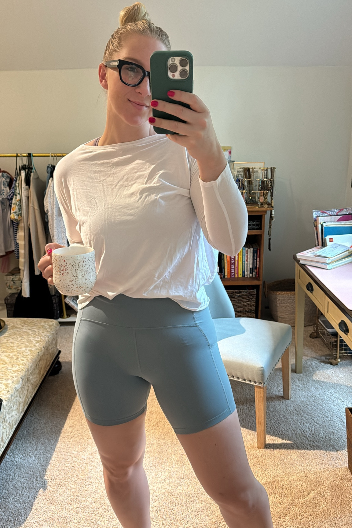 OOTD - I bought these bike shorts in every color they had available. Such a good price under $40 and still in stock in multiple sizes! 

#LTKFindsUnder50 #LTKActive #LTKxNSale