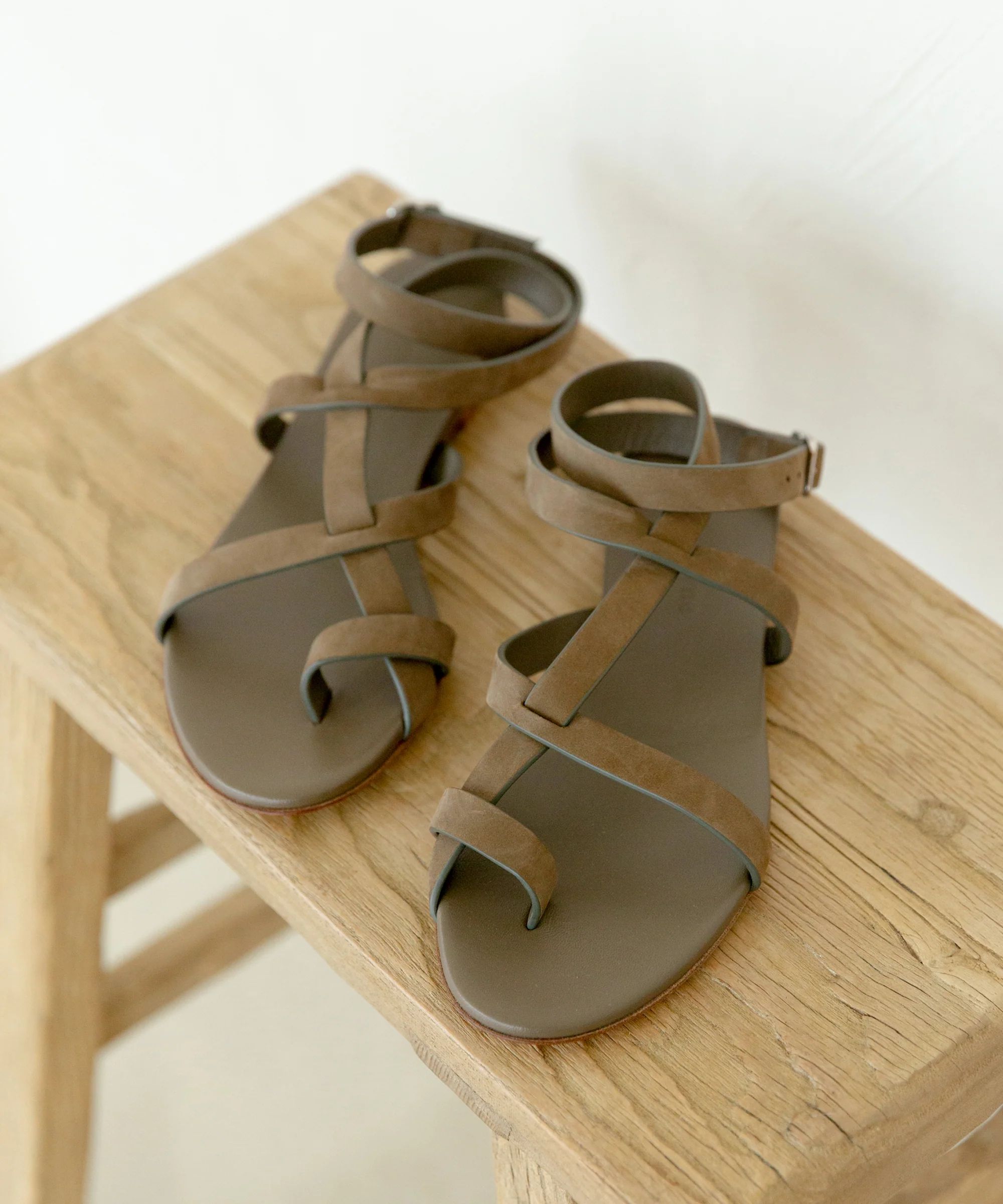 Oiled Leather Strappy Sandal | Jenni Kayne