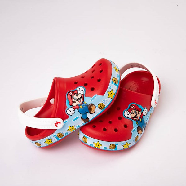 Super Mario Bros. Crocs Classic Lights Clog - Toddler - Red | Journeys