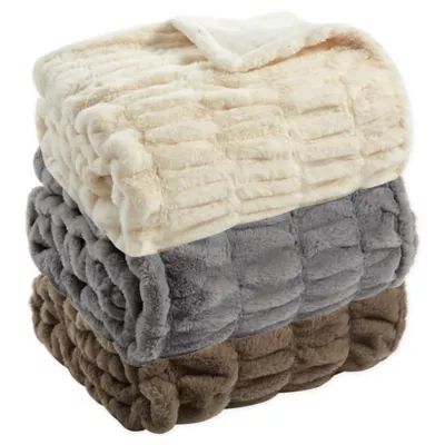 Bee & Willow™ Ruched Throw Blanket | Bed Bath & Beyond | Bed Bath & Beyond