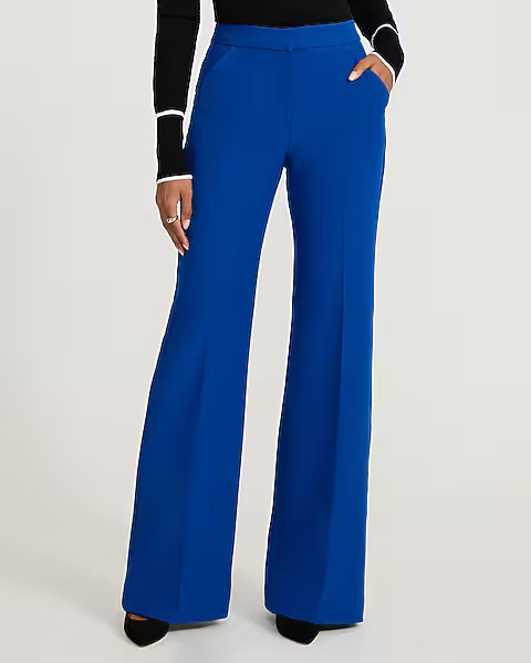 Editor Signature Stretch High Waisted Flare Trouser | Express