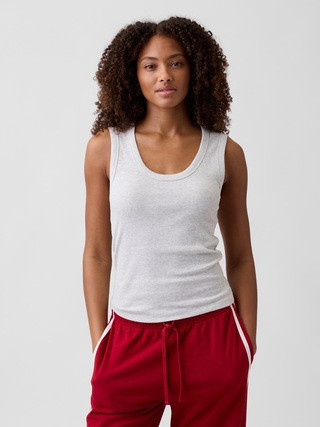 Ribbed Scoopneck Tank Top | Gap Factory