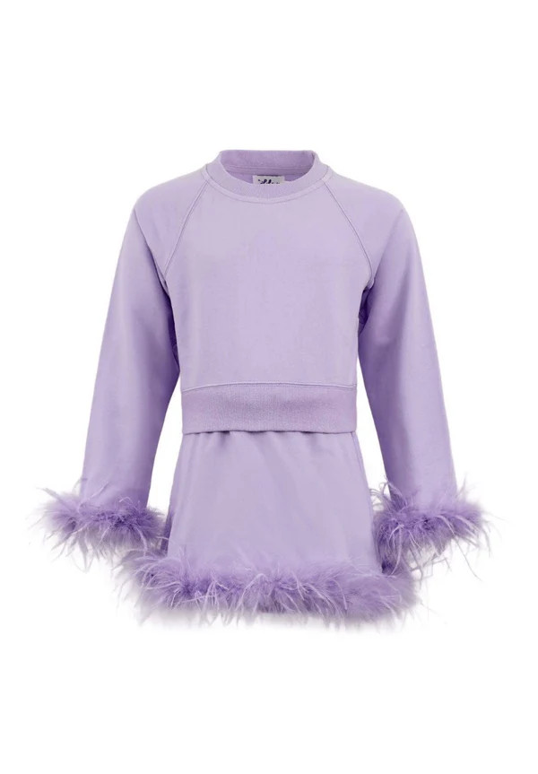Lavender Feather Suit | Lola + The Boys