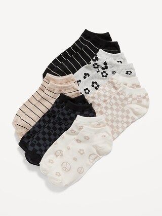 Patterned Ankle Socks 6-Pack for Girls | Old Navy (US)