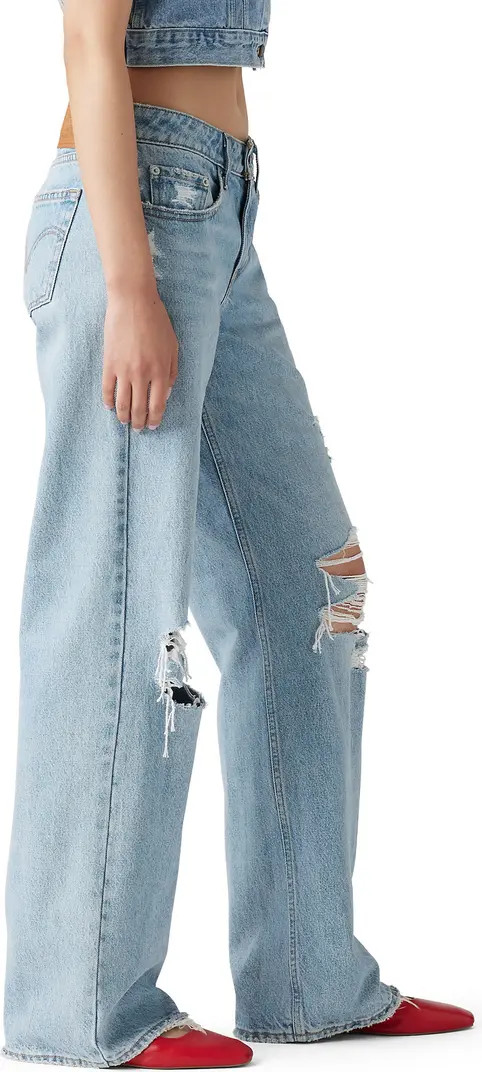 Levi's® Ripped Low Loose Wide Leg Jeans | Nordstrom | Nordstrom