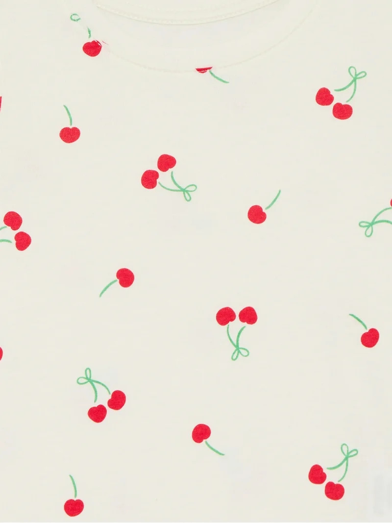 Wonder Nation Toddler Girls Tee with Short Sleeves, Sizes 18M-5T | Walmart (US)