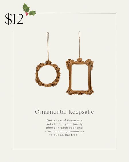 Ornamental keepsake which is the perfect way to memorialize your family photo or to give as a gift 

#LTKSeasonal #LTKHoliday #LTKGiftGuide