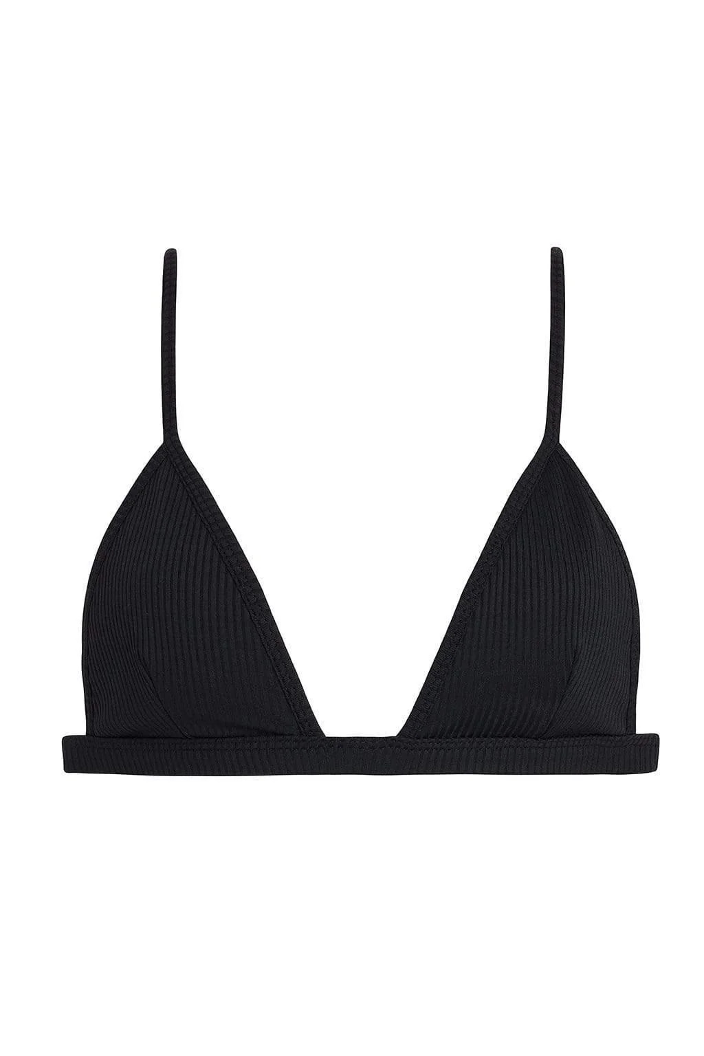 Black Rib Hunter Triangle Bikini Top | Montce