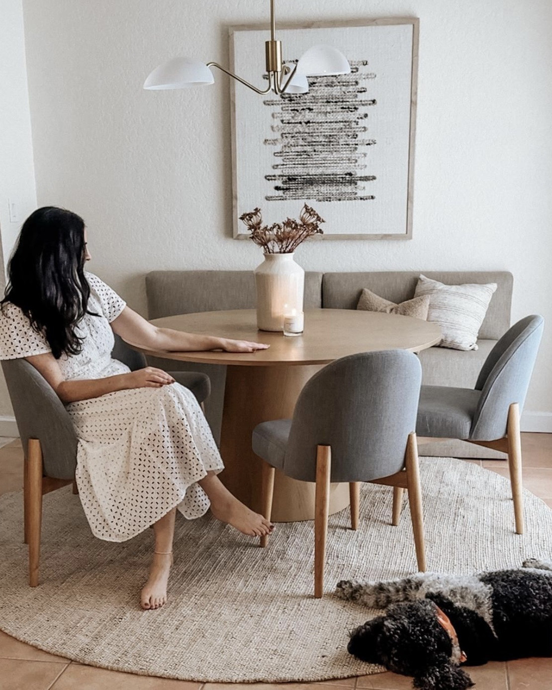 Resharing this cozy rental breakfast nook! Love this dining table and these chairs from @Pop Maison The set completely transformed this space! 🤍

Breakfast nook inspo, eat-in kitchen, dining area

#LTKHome #LTKSaleAlert