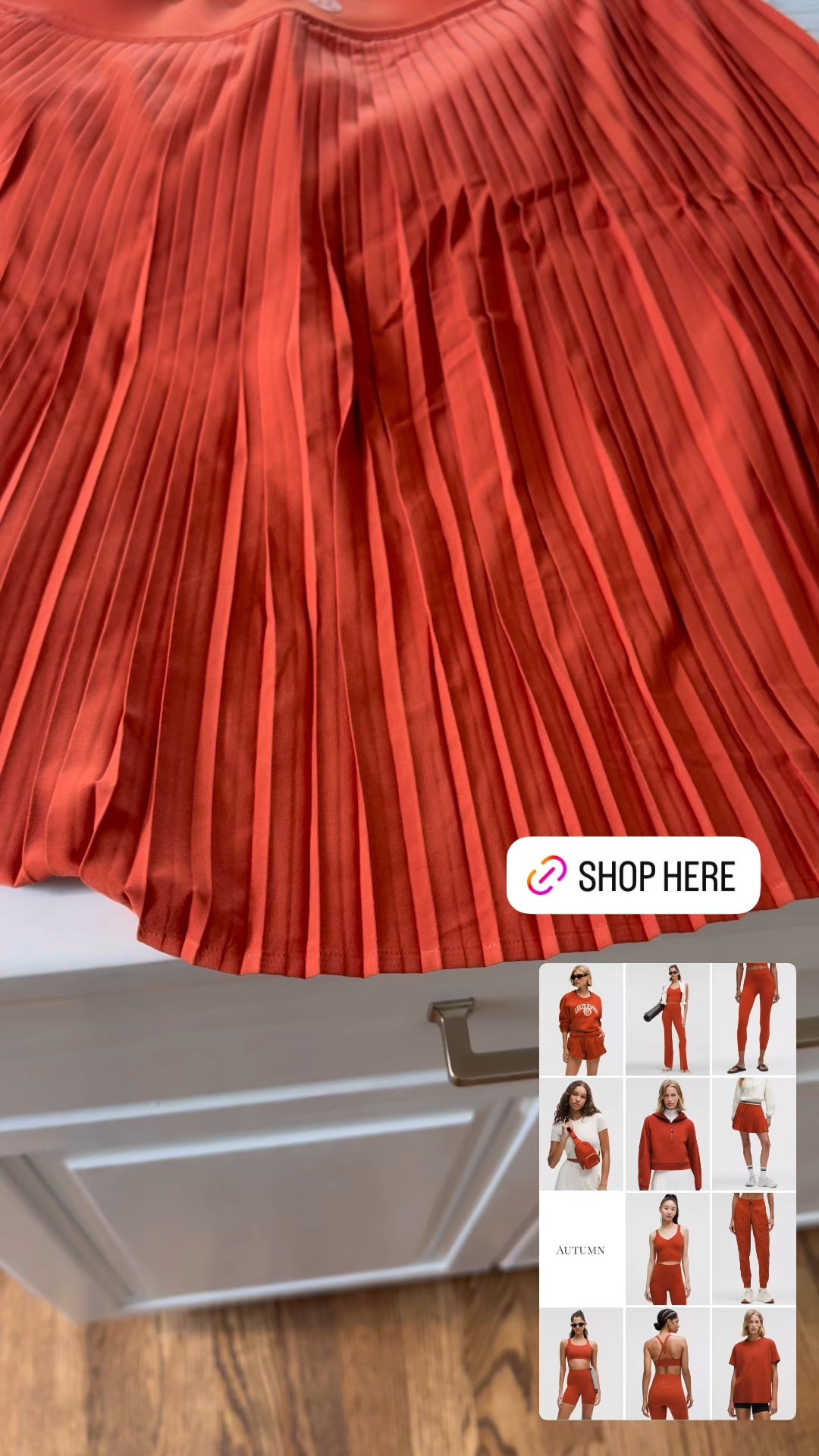 Autumn rust from Lululemon, true autumn, soft autumn, dark autumn, orange, fall, house of colour autumn, HOC autumn, true color international, pleated skirt, game day, Texas, burnt orange, longhorns

#LTKU #LTKMidsize #LTKActive