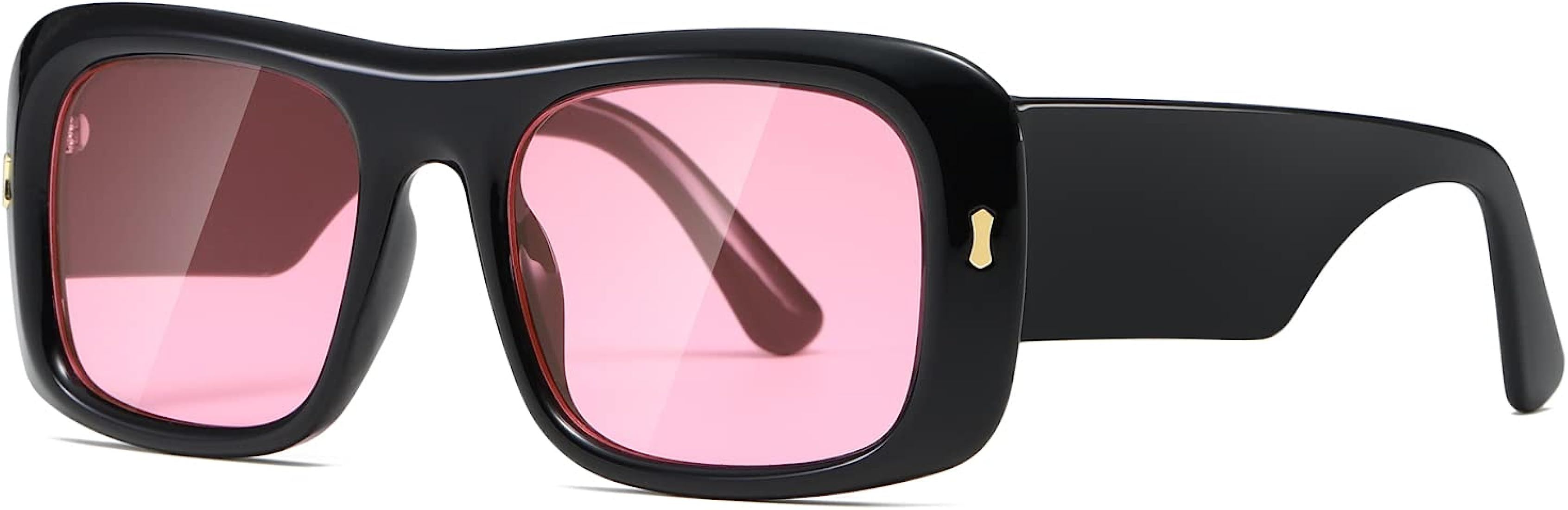 Sunglasses for Women Men Trendy Retro Fashion Sun Glasses 90’s Vintage Y2K Oversize Square Fram... | Amazon (US)