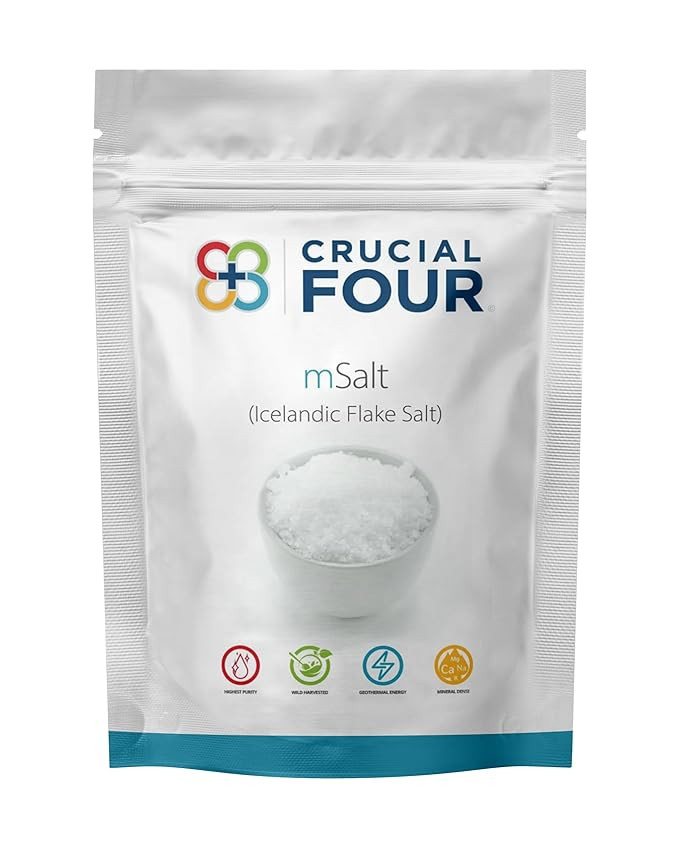 Crucial Four - mSalt (Icelandic Flake Salt) – Organic Flake Salt for Cooking/Baking – Unrefin... | Amazon (US)