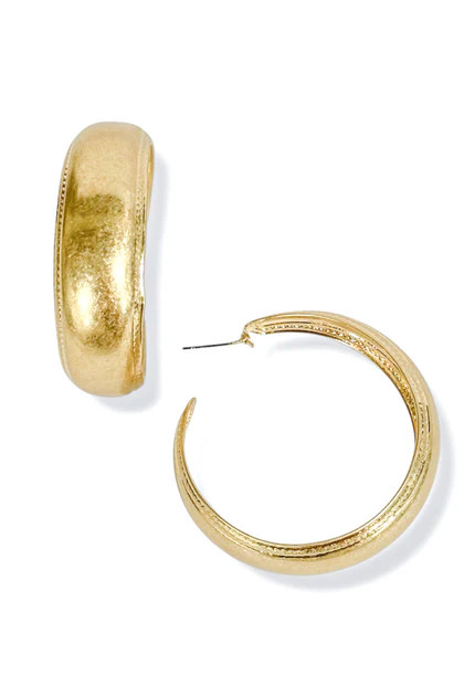 Out Of The Office Worn Gold Earring | The Willow Tree
