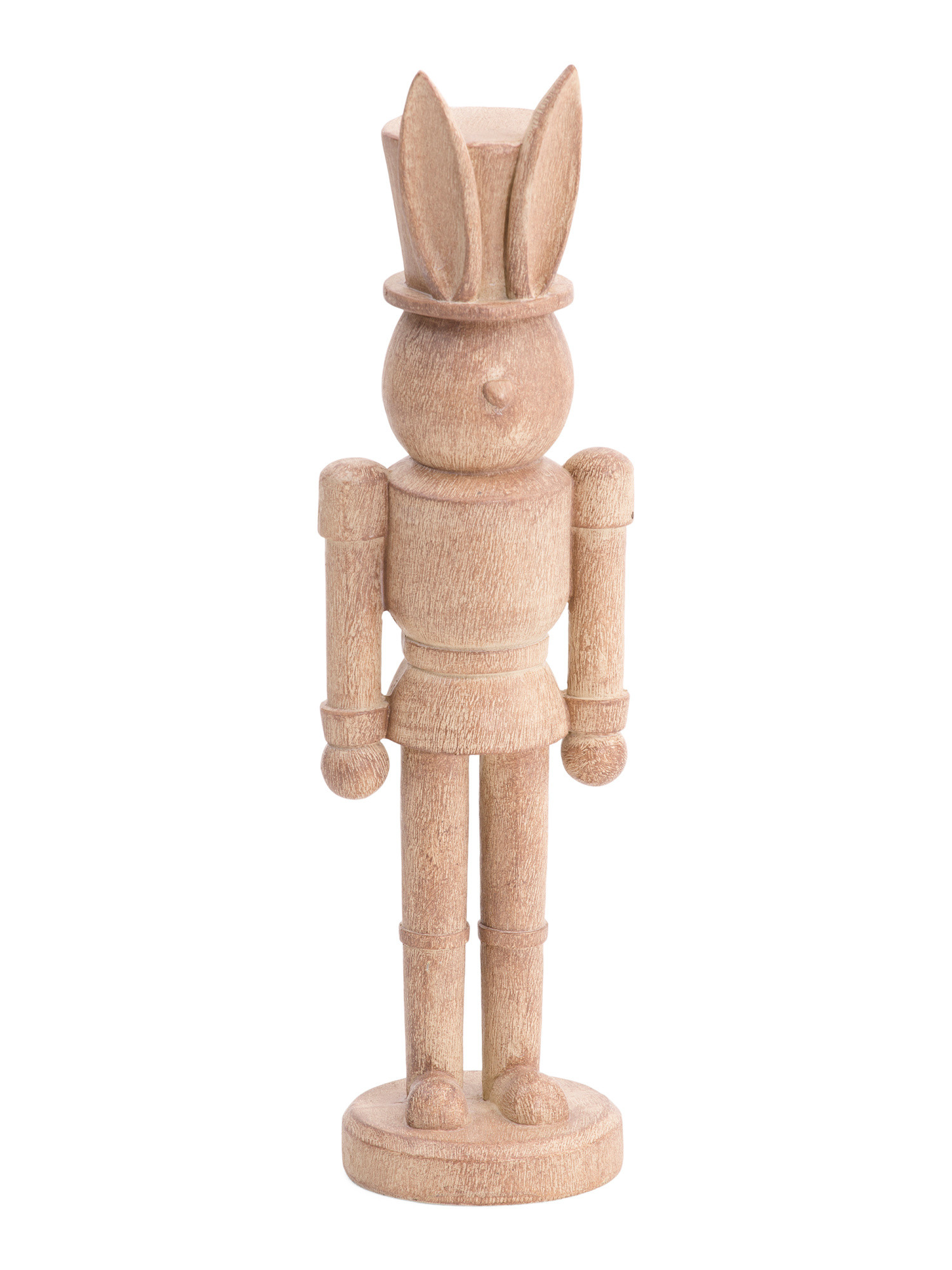 15in Wood Look Rabbit Nutcracker | TJ Maxx