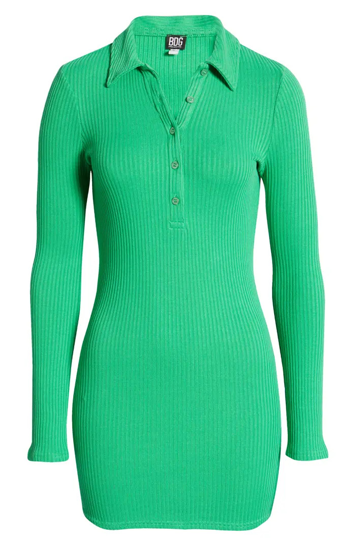 BDG Urban Outfitters Rib Polo Dress | Nordstrom | Nordstrom