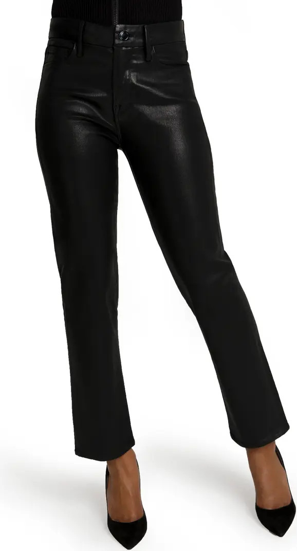 Good American Good Straight Coated Jeans | Nordstrom | Nordstrom