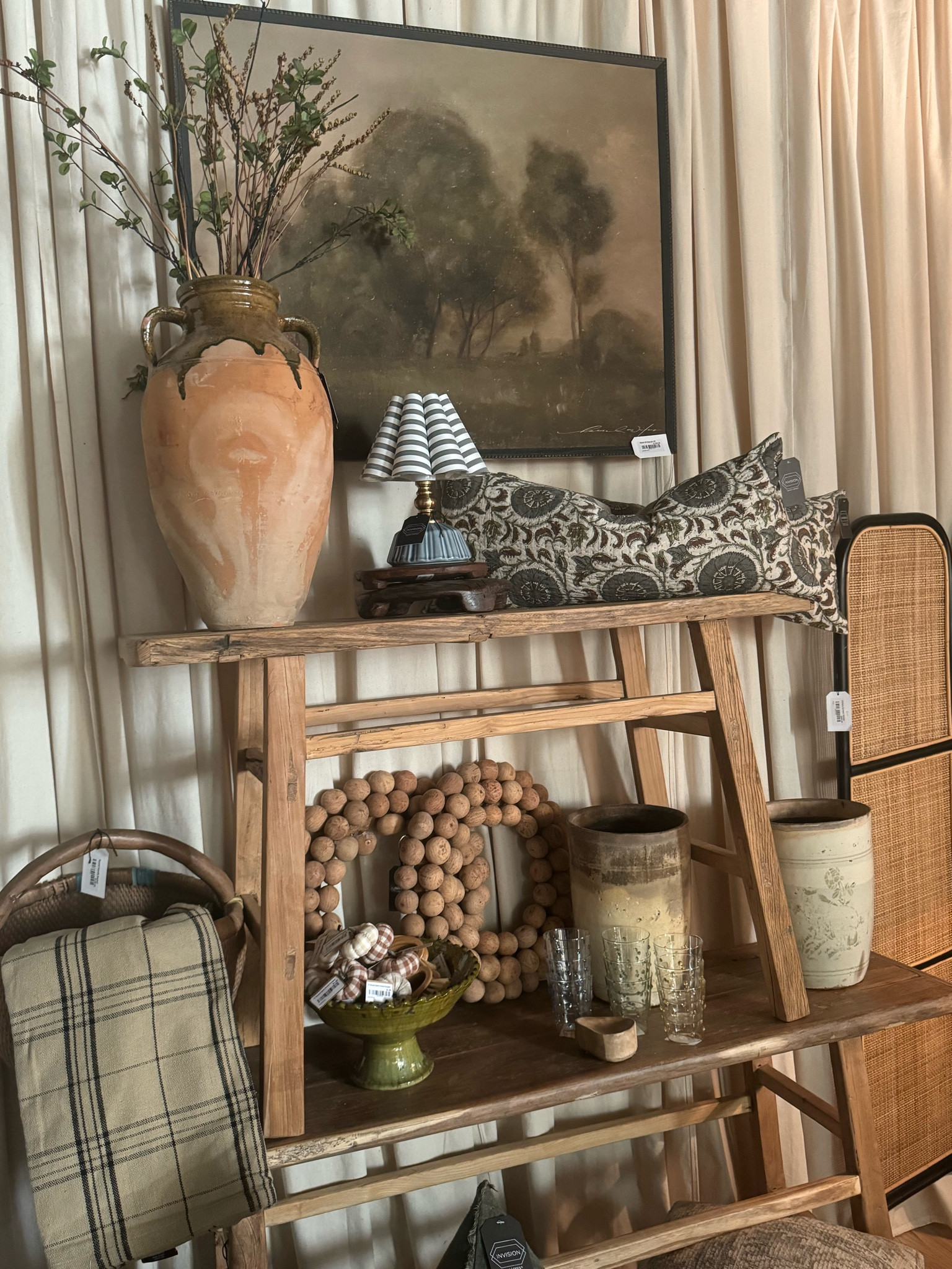 Vases, pots & consoles are vintage, linked similar! 