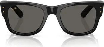 Ray-Ban x A$AP Rocky Blacked Out Mega Wayfarer 63mm Square Sunglasses | Nordstrom | Nordstrom