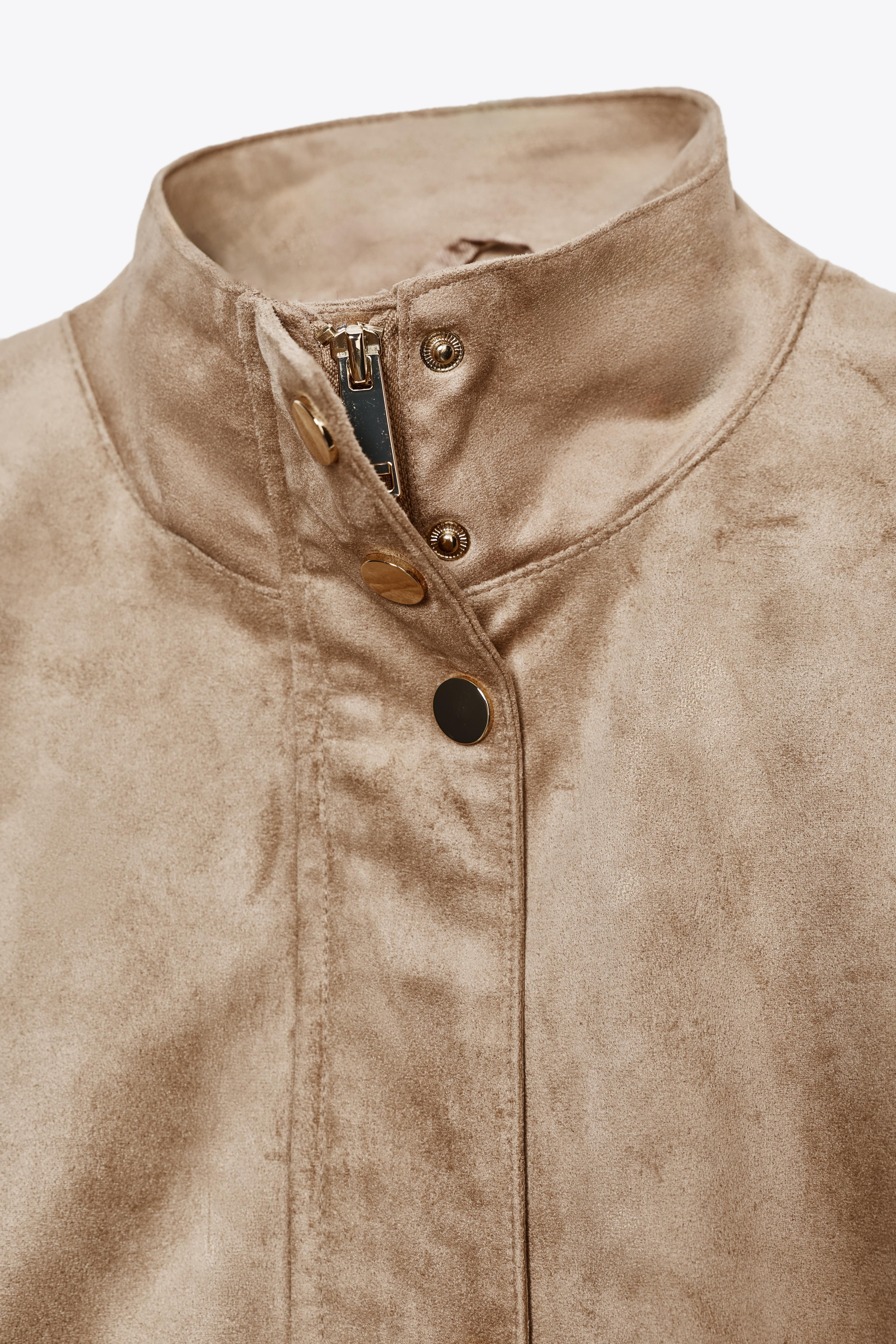 FAUX SUEDE JACKET | Zara UK