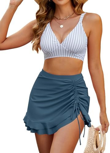 Blooming Jelly Women's High Waisted Bikini Sets Tummy Control Bathing Suit Two Piece Swim Suit 20... | Amazon (US)