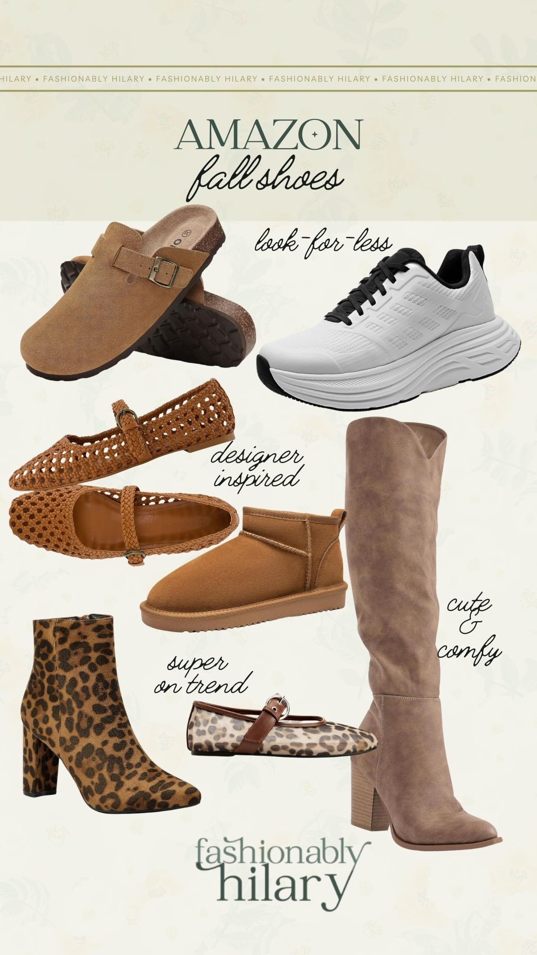 Amazon has so many amazing shoes that are not only affordable, but comfortable and they actually last! These are some of my favorites and many are on sale!! 
Clogs, look for less walking shoes, woven flats, short fuzzy boots, over the knee suede boots, leopard ankle boots, leopard flats 

#LTKSeasonal #LTKShoeCrush #LTKFindsUnder100