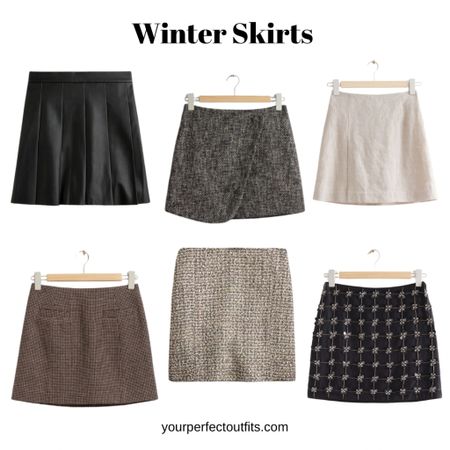 Winter capsule wardrobe 
Winter mini skirts 

#LTKfindsunder50 #LTKSeasonal #LTKMostLoved