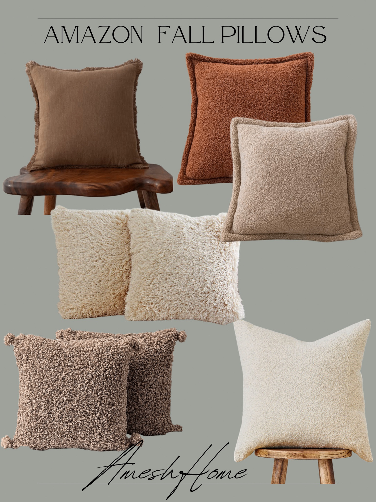 Amazon home fall throw pillows, cozy throw pillows, neutral throw pillows 

#LTKstyletip #LTKSeasonal #LTKhome