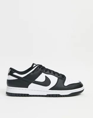 Nike Dunk Low panda sneakers in black and white | ASOS (Global)