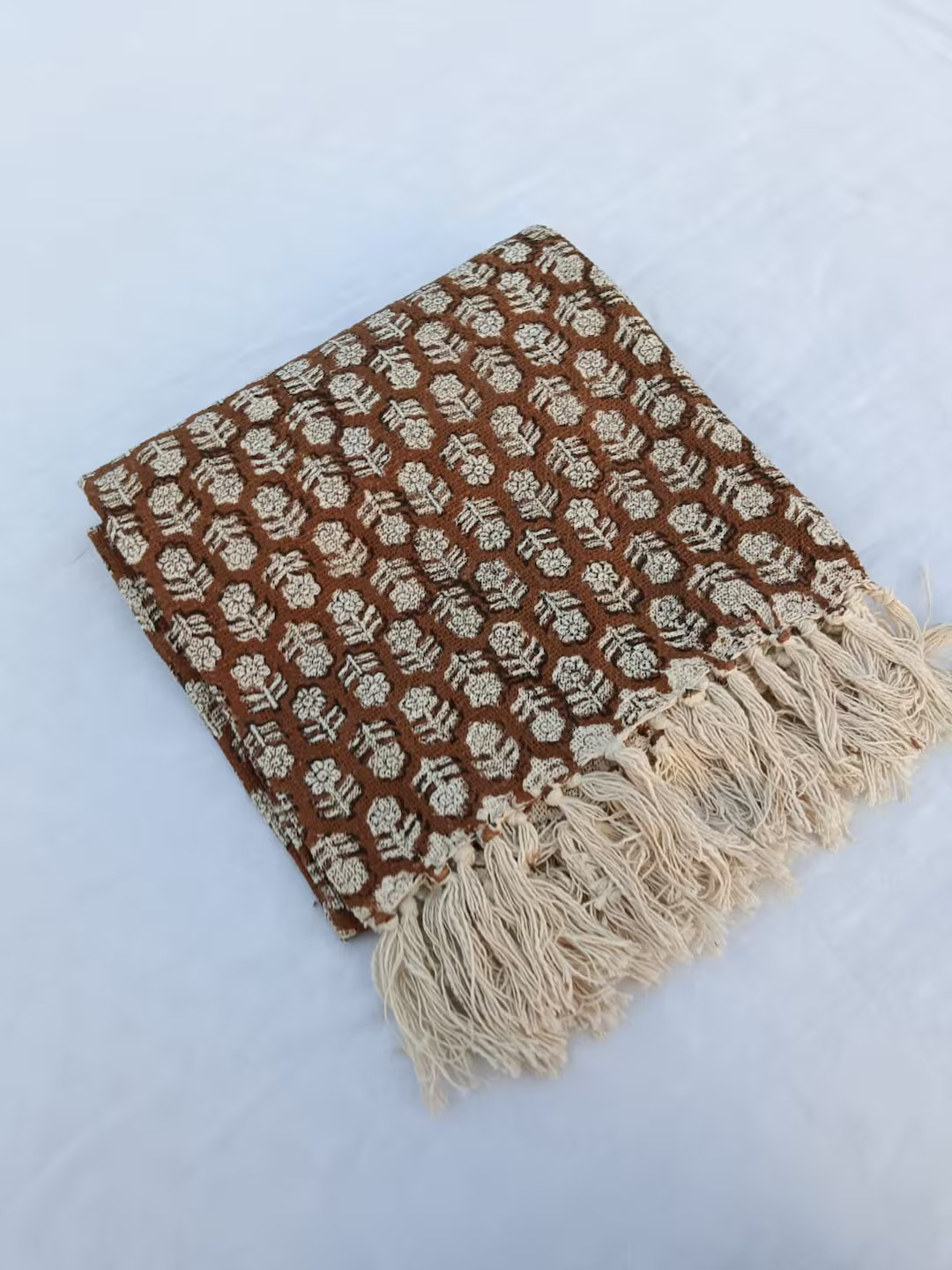 Sofa Décor Room Décor Handmade Throw Handblock Print Throw - Etsy | Etsy (US)